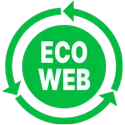 eco icon illustrating eco website